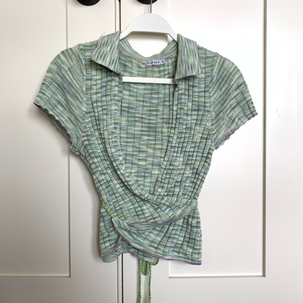 Ghanda Sustainable Brand Collared Wrap/Tie up Shirt